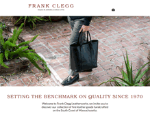 Tablet Screenshot of frankcleggleatherworks.com
